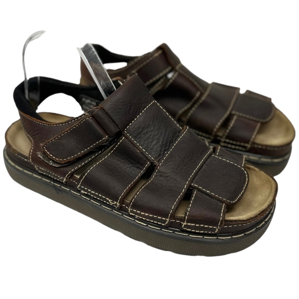 Stacy Adams SAO Leather Strappy Vintage Sandals SZ 10 M
